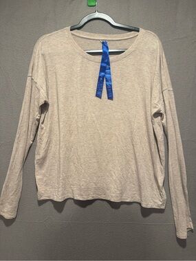 Kit and Ace Light Beige Long Sleeve Tee
